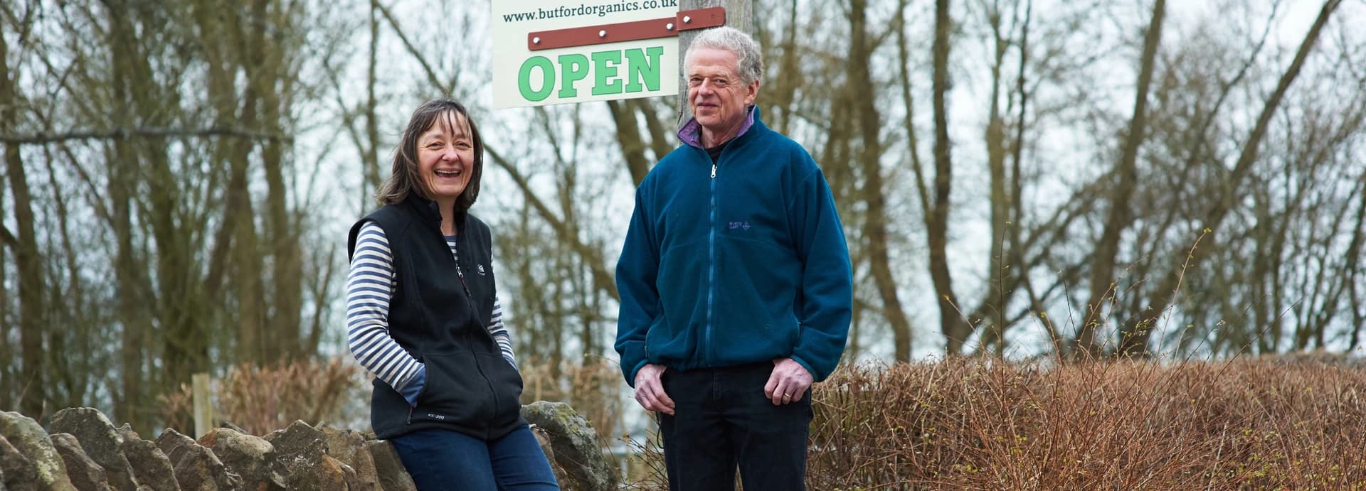 Martin and Janet Harris, founders of Butford Organics